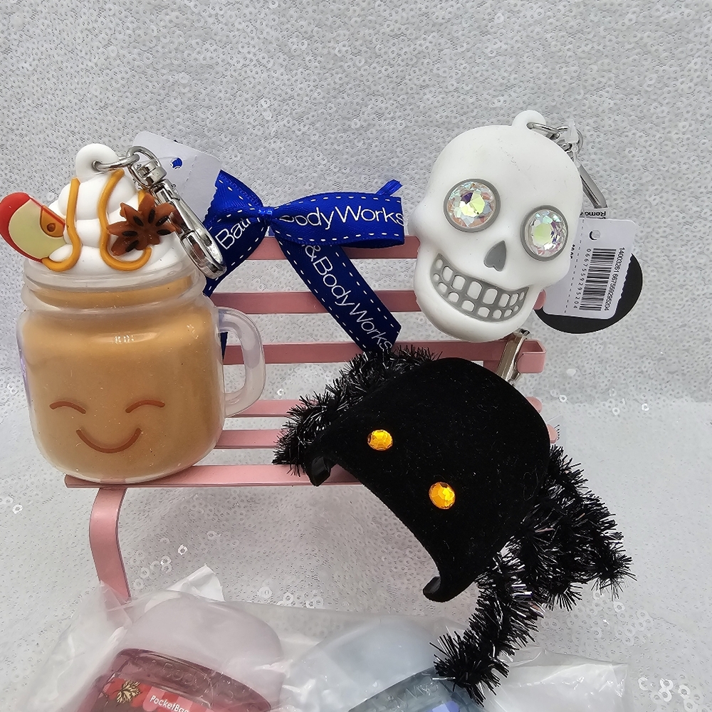 Bath & Body Works Fall Halloween 3 Pocketbac Holders & Pocketbac Hand Sanitizers - Picture 7 of 10